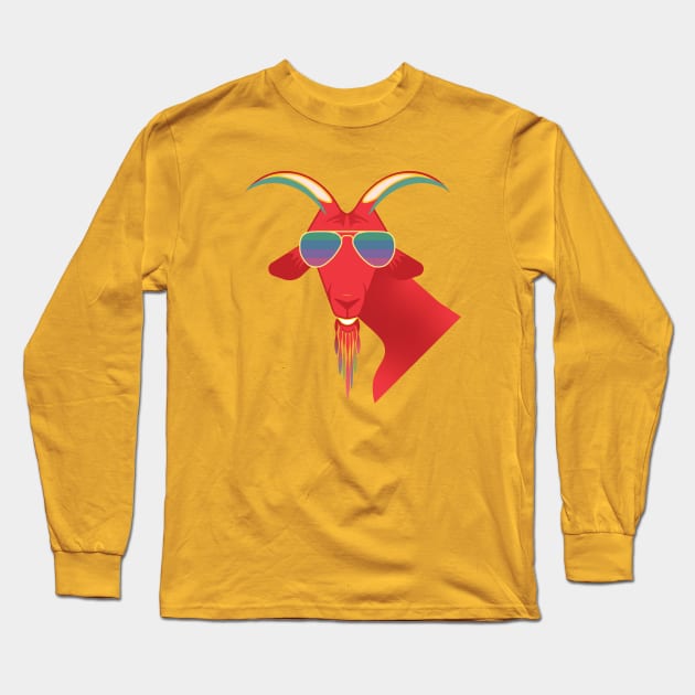 Goat Head Cheese Long Sleeve T-Shirt by Sanford Studio